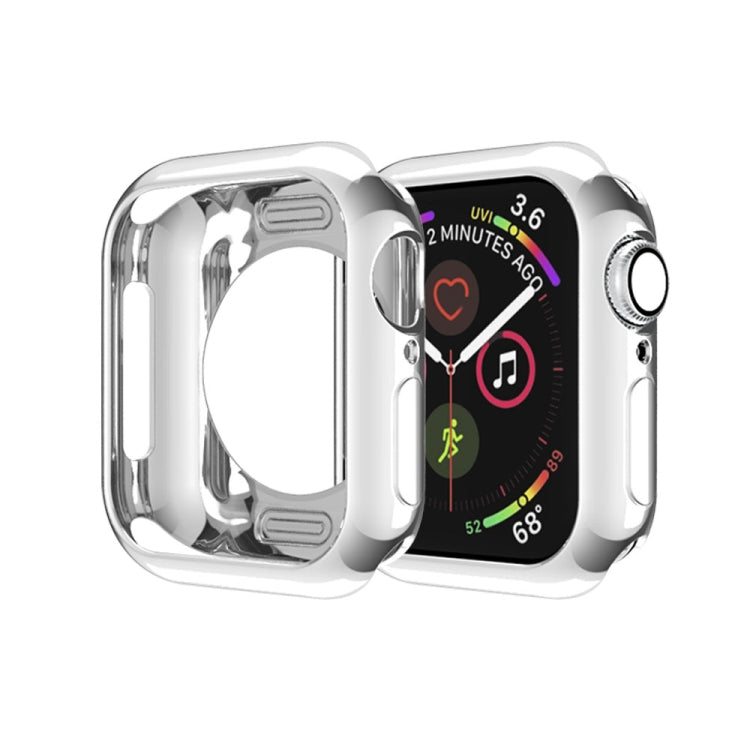 メッキTPU丸穴ホロー保護ケース、Apple Watch Series 3 & 2 & 1 38mm用、Apple Watch Series 6 / 5 / 4 / SE 2025 / 2023 / 2022 44mm用