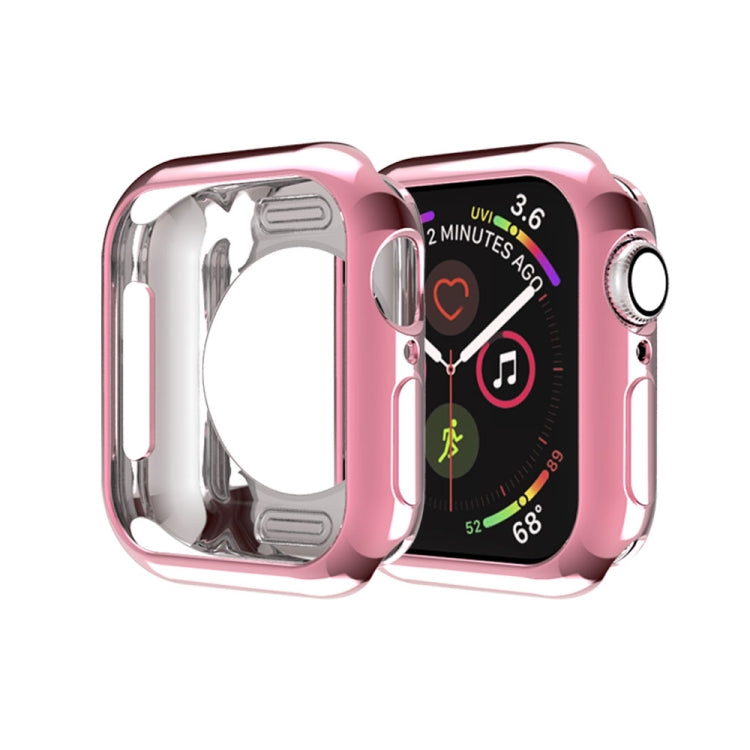 メッキTPU丸穴ホロー保護ケース、Apple Watch Series 3 & 2 & 1 38mm用、Apple Watch Series 6 / 5 / 4 / SE 2025 / 2023 / 2022 44mm用