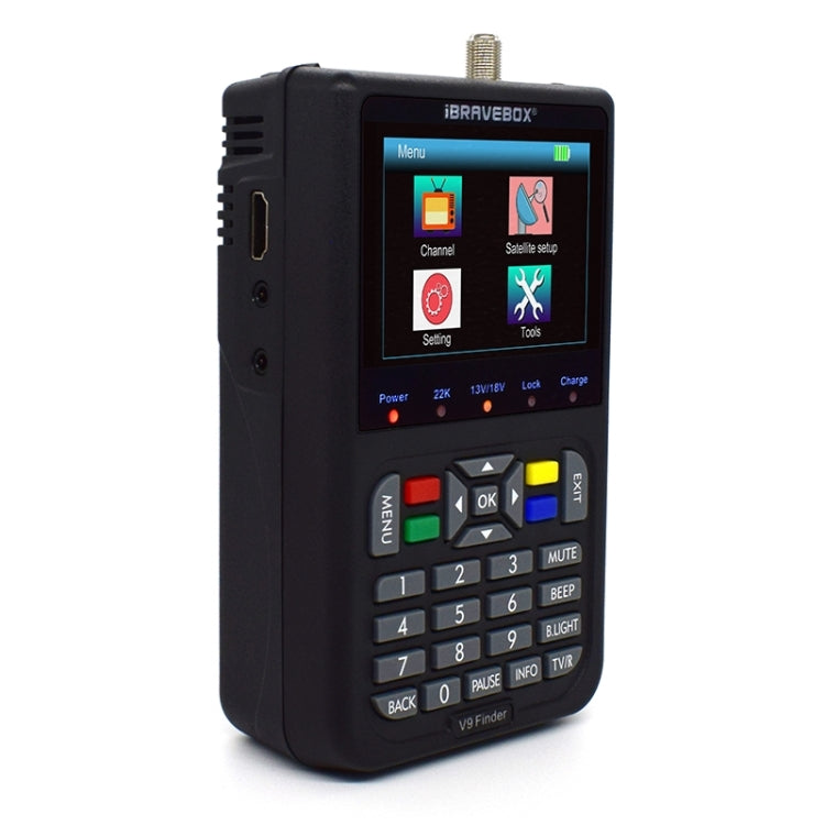 iBRAVEBOX V9 ファインダー デジタル衛星信号ファインダーメーター、EUプラグ、AUプラグ、UKプラグ