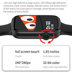 HT15 1.85インチ シリコンバンド IP67防水 スマートウォッチ、Bluetooth通話／睡眠モニタリング対応
