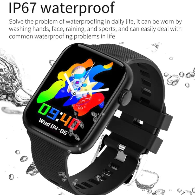HT15 1.85インチ シリコンバンド IP67防水 スマートウォッチ、Bluetooth通話／睡眠モニタリング対応