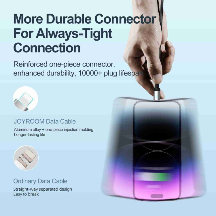 JOYROOM S-UL012A10 エクストラオーディナリーシリーズ 2.4A USB-Aから8ピン高速充電データケーブル、20W 8ピン、1.2m