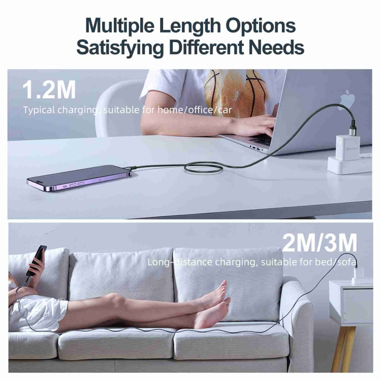 JOYROOM S-UL012A10 エクストラオーディナリーシリーズ 2.4A USB-Aから8ピン高速充電データケーブル、20W 8ピン、1.2m