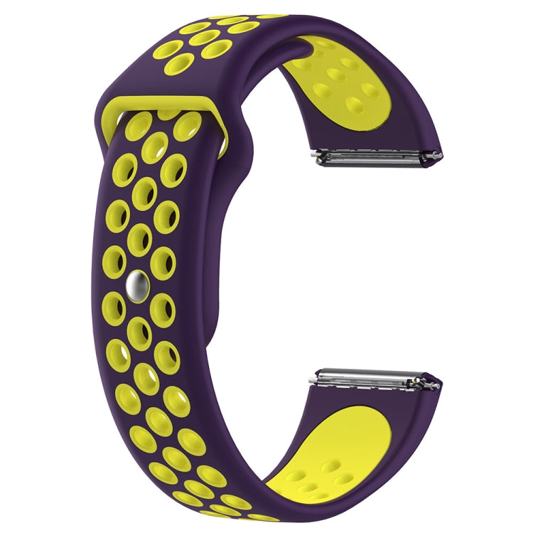For Fitbit Versa Two-tone Silicone Replacement Wrist Strap Watchband