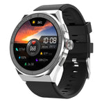 BM01 1.45インチ シリコンバンド IP68防水 スマートウォッチ Bluetooth通話／NFC対応、シリコンバンド（シルバー）、シリコンバンド（ブラック）