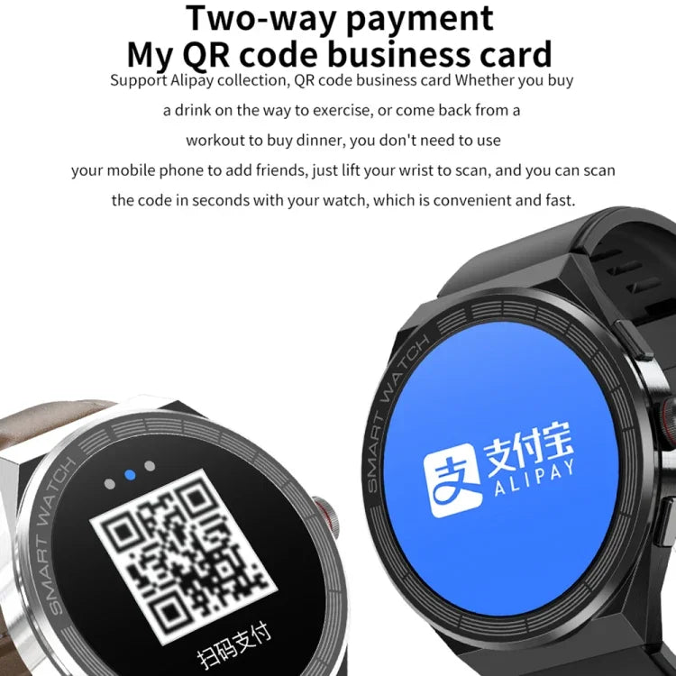 BM01 1.45インチ シリコンバンド IP68防水 スマートウォッチ Bluetooth通話／NFC対応、シリコンバンド（シルバー）、シリコンバンド（ブラック）