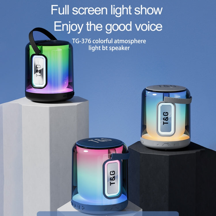 T&G TG376 アウトドア ポータブル LEDライト RGB マルチカラー ワイヤレス Bluetoothスピーカー サブウーファー