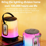 T&G TG376 アウトドア ポータブル LEDライト RGB マルチカラー ワイヤレス Bluetoothスピーカー サブウーファー