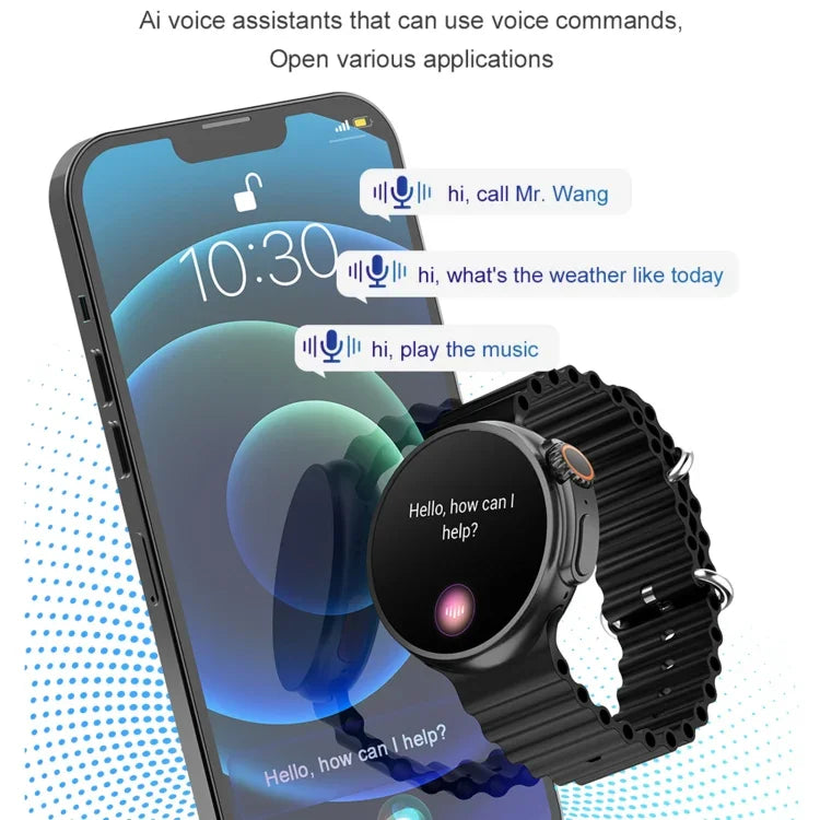 K9 Ultra Pro 1.39インチ シリコンバンド IP67防水 スマートウォッチ Bluetooth通話／NFC対応