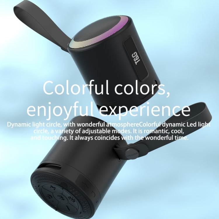 T&G TG373 アウトドア ポータブル LEDライト RGB マルチカラー ワイヤレス Bluetoothスピーカー サブウーファー