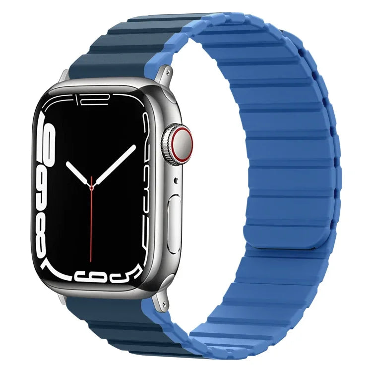 スマートマグネティックシリコンウォッチバンド、Apple Watch Series 8&7 41mm用、Apple Watch Series 8&7 45mm用