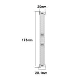 One-bead Steel Metal Watch Band, For Xiaomi Redmi Watch 3 / Mi Watch Lite 3