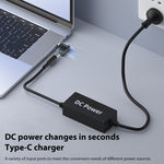 65W DC入力からUSB-C / Type-C PD電源アダプター、7.9x0.9mm、7.4x0.6mm、Lenovoスクエアポート用、6.5x1.4mm、6.3x3.0mm、5.5x2.5mm、5.5x2.1mm、5.5x1.7mm、5.5x1.0mm、4.8x1.7mm、4.0x1.7mm、4.0x13.5mm、4.5x0.6mm、3.5x1.35mm、2.5x0.7mm、6.0x3.7mm、3.0x1.1mm