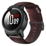 オイルワックス本革時計バンド Amazfit GTR 47mm / Pace / Stratos用、Amazfit 2 Stratos用、Ticwatch Pro / E2 / S2用、Pebble Gen 1用、Pebble Time用