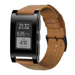 オイルワックス本革時計バンド Amazfit GTR 47mm / Pace / Stratos用、Amazfit 2 Stratos用、Ticwatch Pro / E2 / S2用、Pebble Gen 1用、Pebble Time用