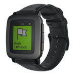 Oil Wax Genuine Leather Watch Band, For Amazfit 2 Stratos, For Ticwatch Pro / E2 / S2, For Pebble Gen 1, For Pebble Time