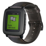 オイルワックス本革時計バンド Amazfit GTR 47mm / Pace / Stratos用、Amazfit 2 Stratos用、Ticwatch Pro / E2 / S2用、Pebble Gen 1用、Pebble Time用