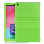 Tablet PC Silicone Protective Case with Invisible Bracket, For Galaxy Tab A 10.1 (2019) T510, For Galaxy Tab S5e T720