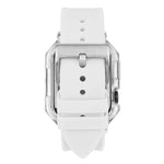 クリスタルクリアポリカーボネートケースシリコンウォッチバンド、Apple Watch Series 8&7 45mm用