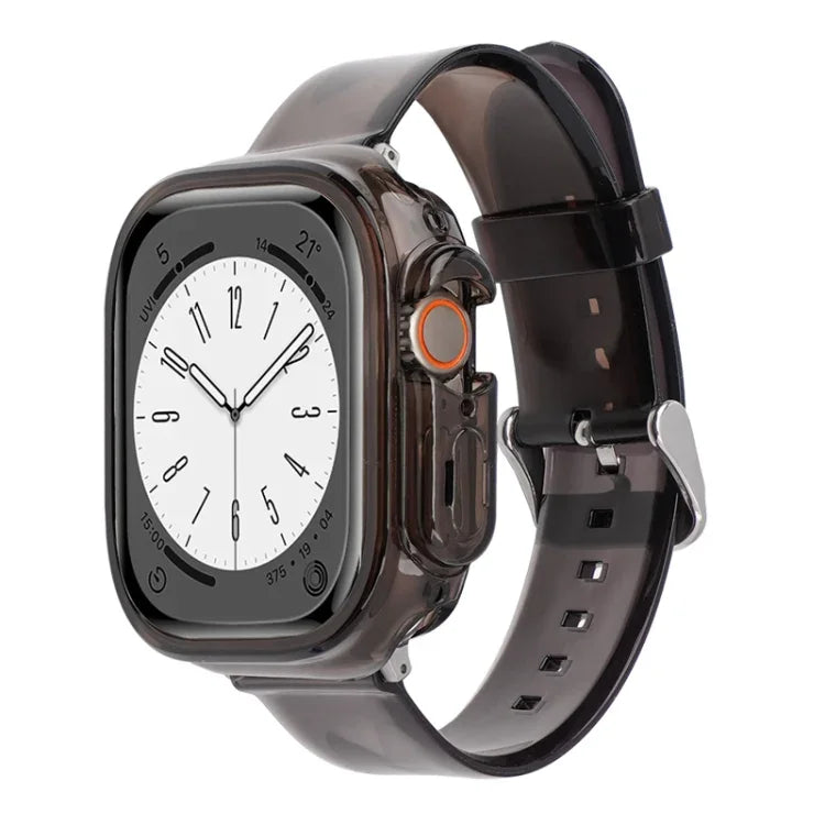 グレイシャージェリークリアTPUケースウォッチバンド、Apple Watch Ultra 3 / 2 / 1 49mm用