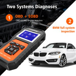 KONNWE KW480 2.8 inch Color Screen OBD2 Car Fault Detector, For BMW