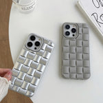 3D Cube Weave Texture Skin Feel Phone Case, For iPhone 13, For iPhone 12 Pro Max, For iPhone 12 Pro