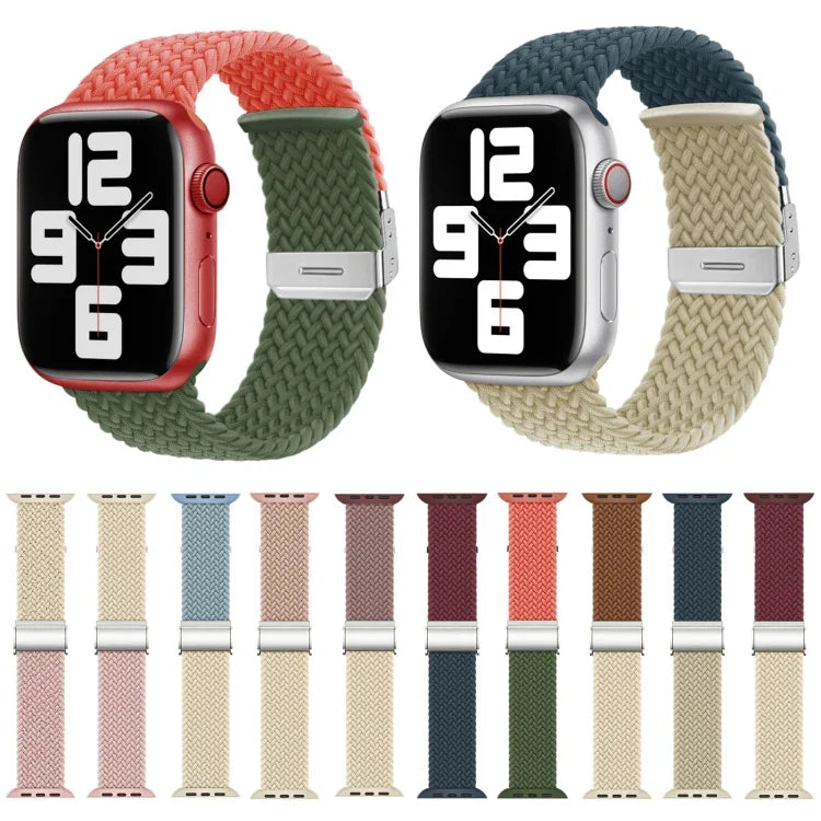 ナイロン編みステッチバックルウォッチバンド、Apple Watch Series 8&7 41mm用、Apple Watch Series 8&7 45mm用