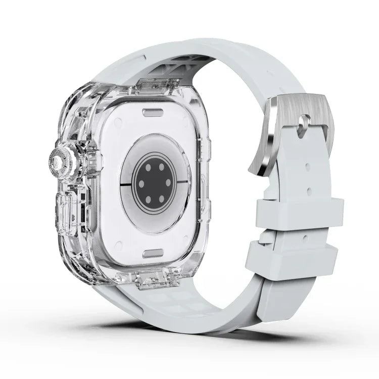 フッ素ゴムクリアアーマーケースウォッチバンド、Apple Watch Ultra 3 / 2 / 1 49mm用