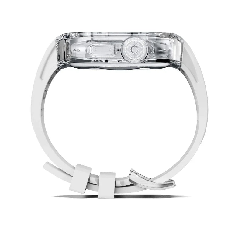 フッ素ゴムクリアアーマーケースウォッチバンド、Apple Watch Ultra 3 / 2 / 1 49mm用