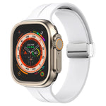 マグネティックフォールドクラスプシリコンウォッチバンド、Apple Watch Series 8&7 45mm用、Apple Watch Series 8&7 41mm用