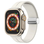マグネティックフォールドクラスプシリコンウォッチバンド、Apple Watch Series 8&7 45mm用、Apple Watch Series 8&7 41mm用