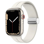 マグネティックフォールドクラスプシリコンウォッチバンド、Apple Watch Series 8&7 45mm用、Apple Watch Series 8&7 41mm用