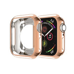 メッキTPU 丸穴ホロー保護ケース、Apple Watch シリーズ6／5／4／SE 2025／2023／2022 40mm用、Apple Watch シリーズ3＆2＆1 42mm用