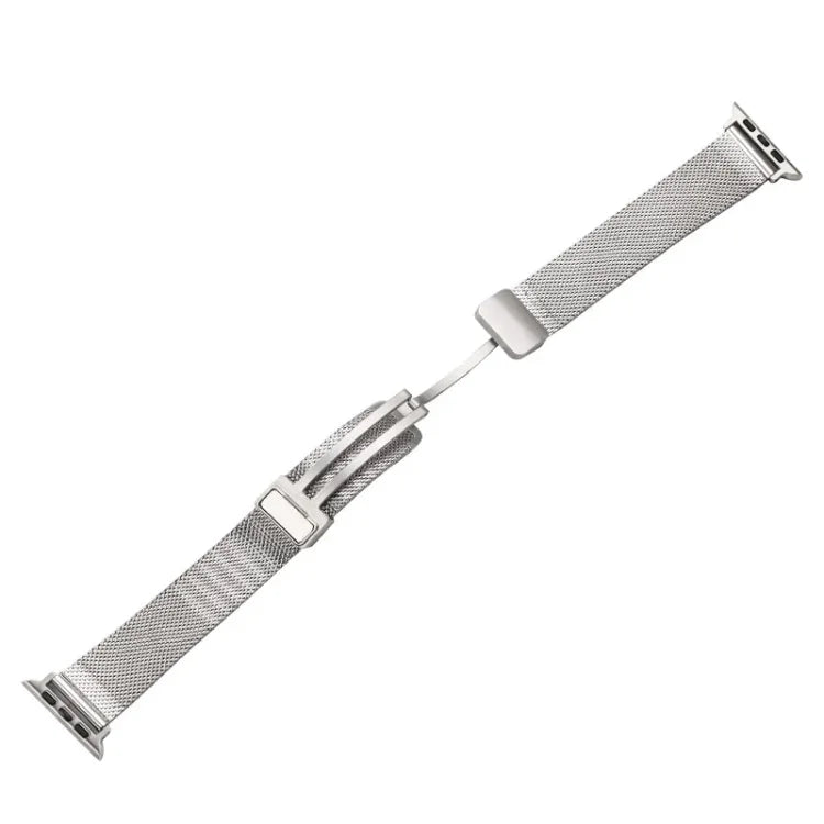 ミランフォールドバックルメタルウォッチバンド、Apple Watch Series 8&7 45mm用、Apple Watch Series 8&7 41mm用