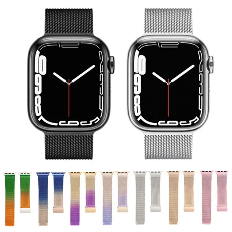 ミランフォールドバックルメタルウォッチバンド、Apple Watch Series 8&7 45mm用、Apple Watch Series 8&7 41mm用