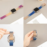 ミランフォールドバックルメタルウォッチバンド、Apple Watch Series 8&7 45mm用、Apple Watch Series 8&7 41mm用
