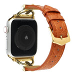 Dバックル クロコダイル 本革 時計バンド、Apple Watch Series 8&7 45mm 用、Apple Watch Series 8&7 41mm 用