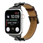 Dバックル クロコダイル 本革 時計バンド、Apple Watch Series 8&7 45mm 用、Apple Watch Series 8&7 41mm 用
