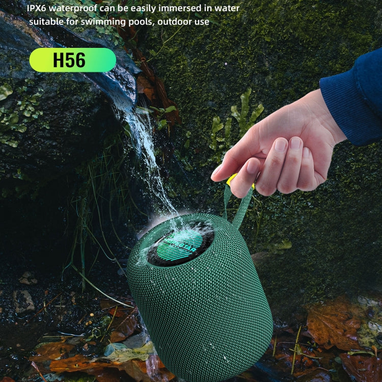 HOPESTAR H56 IPX6 防水 10W TWS サブウーファー ライト Bluetoothスピーカー, H56