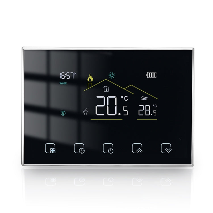 BHT-8000RF-VA- GBCW ワイヤレススマートLEDスクリーンサーモスタット WiFi付き, 仕様: 電気 / ボイラー加熱, 電気加熱, 電気ボイラー加熱, ボイラー加熱, 水加熱, 水力発電加熱, 水ボイラー加熱