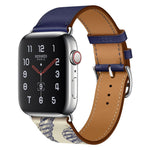 シルクスクリーン柄レザーウォッチバンド Apple Watch シリーズ7 41mm / 6 & SE & 5 & 4 40mm / 3 & 2 & 1 38mm用、Apple Watch シリーズ8&7 41mm / SE 2&6&SE&5&4 40mm / 3&2&1 38mm用