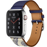 シルクスクリーン柄レザーウォッチバンド Apple Watch シリーズ7 41mm / 6 & SE & 5 & 4 40mm / 3 & 2 & 1 38mm用、Apple Watch シリーズ8&7 41mm / SE 2&6&SE&5&4 40mm / 3&2&1 38mm用