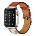 シルクスクリーン柄レザーウォッチバンド Apple Watch シリーズ7 41mm / 6 & SE & 5 & 4 40mm / 3 & 2 & 1 38mm用、Apple Watch シリーズ8&7 41mm / SE 2&6&SE&5&4 40mm / 3&2&1 38mm用