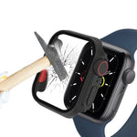 着脱式ボタン付きフィルムPCウォッチケース、Apple Watch Series 9 / 8 / 7 41mm用、Apple Watch Series SE 2025 / SE 2 / 6 / SE / 5 / 4 40mm用、Apple Watch SE 2025 / SE 2 / 6 / SE / 5 / 4 40mm用