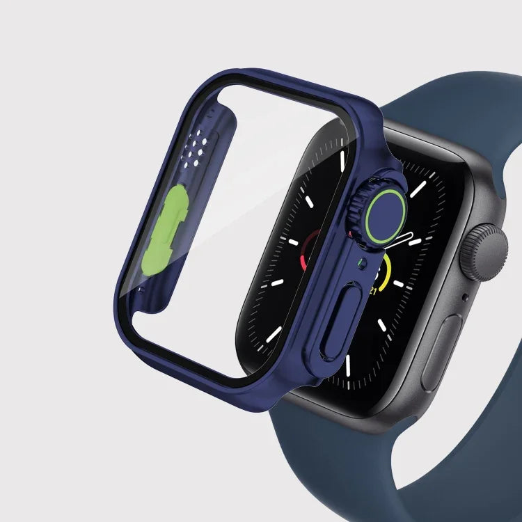 着脱式ボタン付きフィルムPCウォッチケース、Apple Watch Series 9 / 8 / 7 41mm用、Apple Watch Series SE 2025 / SE 2 / 6 / SE / 5 / 4 40mm用、Apple Watch SE 2025 / SE 2 / 6 / SE / 5 / 4 40mm用