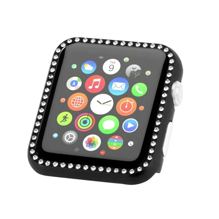 アルミ合金ダイヤモンドウォッチ保護ケース、Apple Watch Series 9 / 8 / 7 45mm用、Apple Watch Series SE 2025&SE 2&6&SE&5&4 44mm用、Apple Watch Series 3&2&1 42mm用、Apple Watch Series 9 / 8 / 7 41mm用