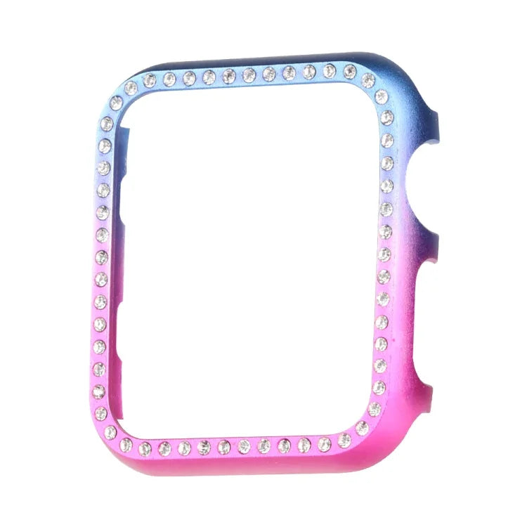 アルミ合金ダイヤモンドウォッチ保護ケース、Apple Watch Series 9 / 8 / 7 45mm用、Apple Watch Series SE 2025&SE 2&6&SE&5&4 44mm用、Apple Watch Series 3&2&1 42mm用、Apple Watch Series 9 / 8 / 7 41mm用