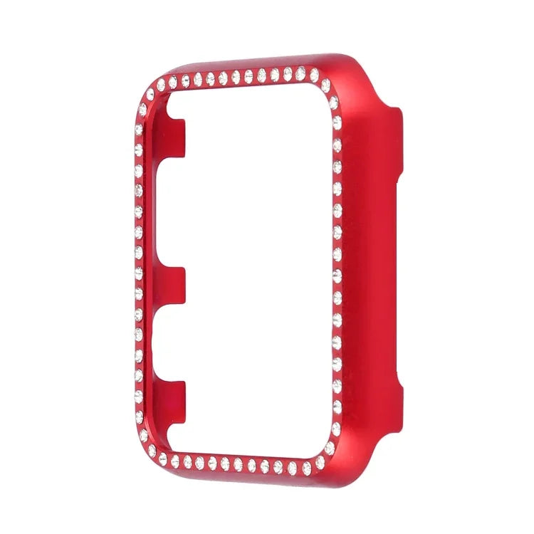 アルミ合金ダイヤモンドウォッチ保護ケース、Apple Watch Series 9 / 8 / 7 45mm用、Apple Watch Series SE 2025&SE 2&6&SE&5&4 44mm用、Apple Watch Series 3&2&1 42mm用、Apple Watch Series 9 / 8 / 7 41mm用