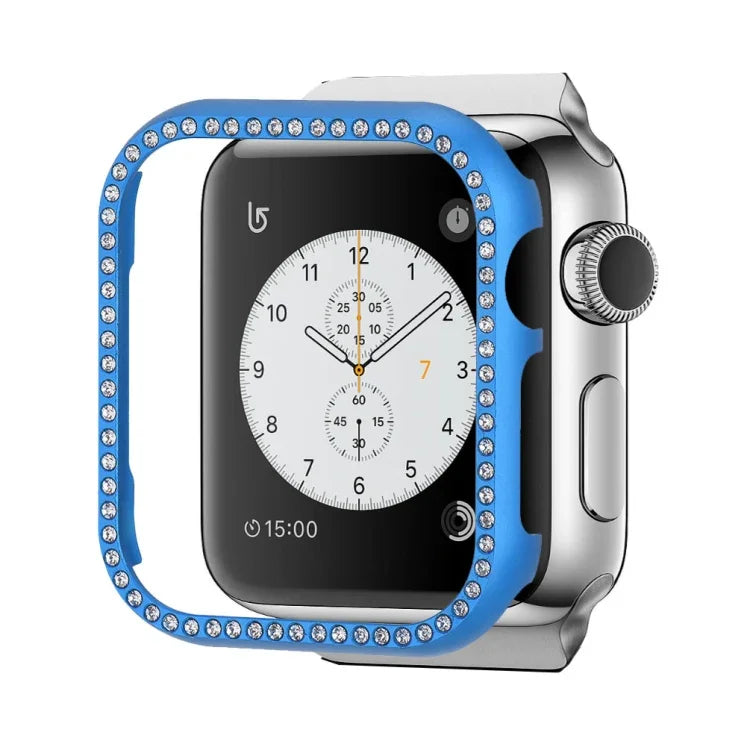 アルミ合金ダイヤモンドウォッチ保護ケース、Apple Watch Series 9 / 8 / 7 45mm用、Apple Watch Series SE 2025&SE 2&6&SE&5&4 44mm用、Apple Watch Series 3&2&1 42mm用、Apple Watch Series 9 / 8 / 7 41mm用