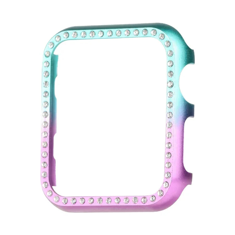 アルミ合金ダイヤモンドウォッチ保護ケース、Apple Watch Series 9 / 8 / 7 45mm用、Apple Watch Series SE 2025&SE 2&6&SE&5&4 44mm用、Apple Watch Series 3&2&1 42mm用、Apple Watch Series 9 / 8 / 7 41mm用